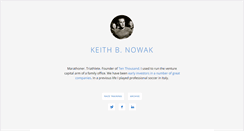 Desktop Screenshot of keithbnowak.com